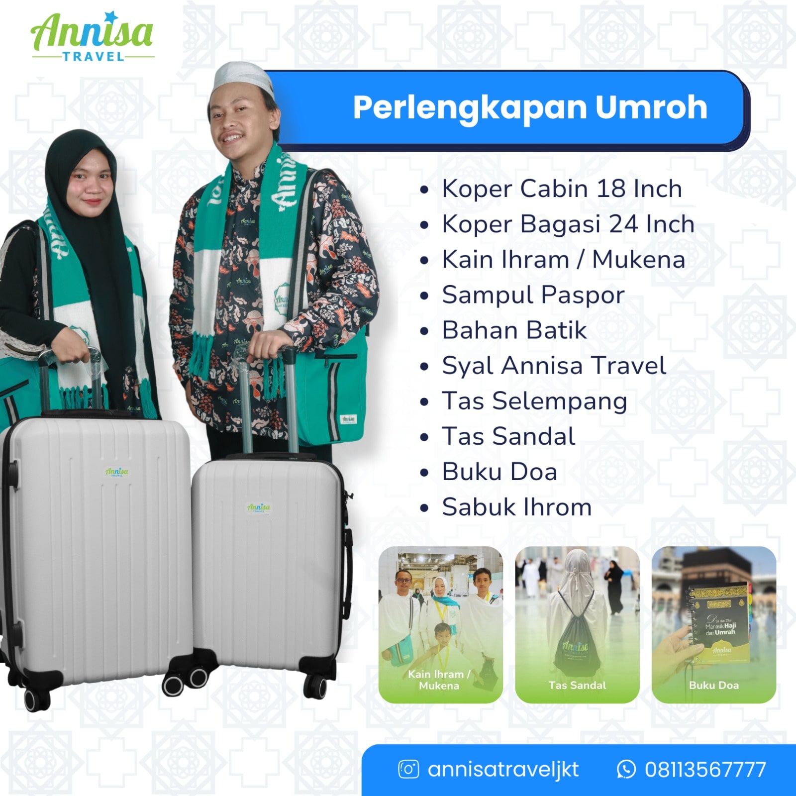 Perlengkapan Umroh Wanita dan Pria